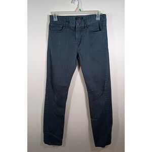 Banana Republic Mens Navy Blue Slim Fit Straight Leg Zip Pants Size 32 x 34